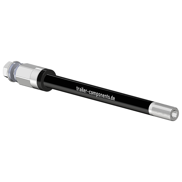 Ejes pasantes para remolques de bicicletas con adaptador universal | apto para Thule, Qeridoo, Burley, Hamax, Trixie y muchos más