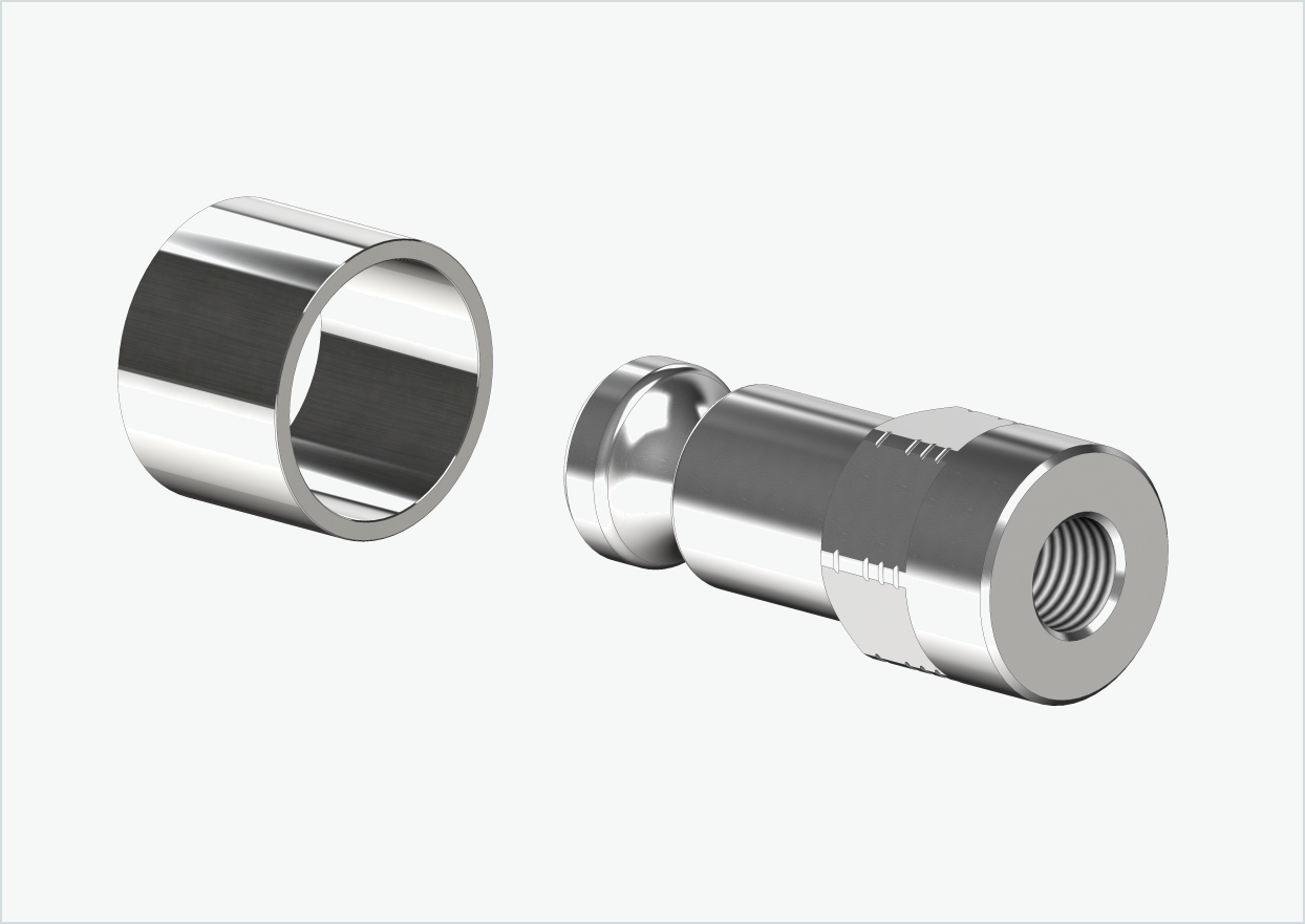 Adaptador eje macizo - FG 9.5 - (3/8 x 26) | para remolques Croozer a partir de 2018
