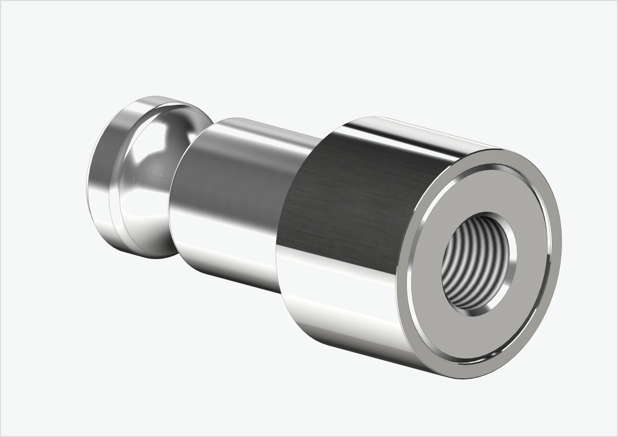 Adaptador eje macizo - M10 x 1,00 | para remolques Croozer a partir de 2018