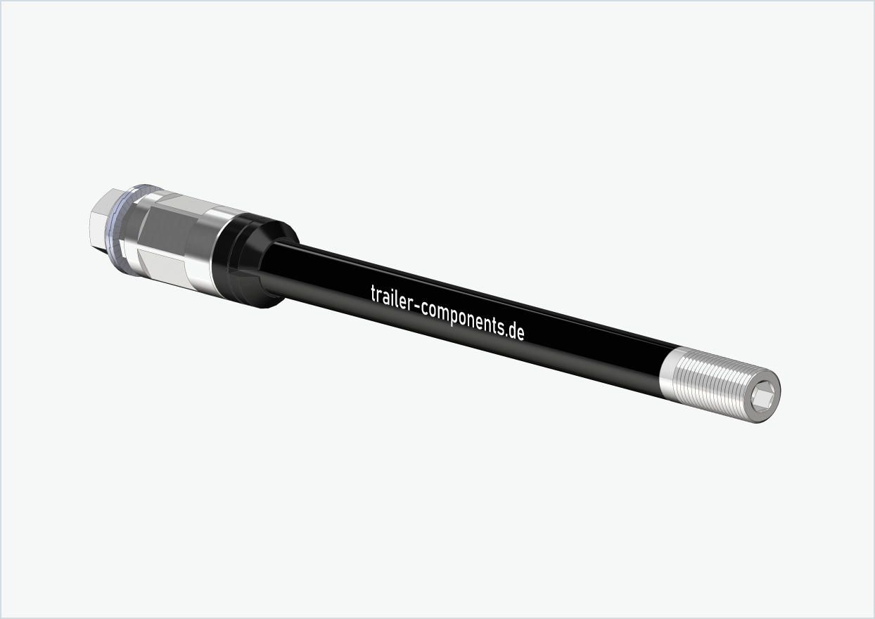 Eje pasante Syntace (X-12) con adaptador poligonal / M12 x 1,50