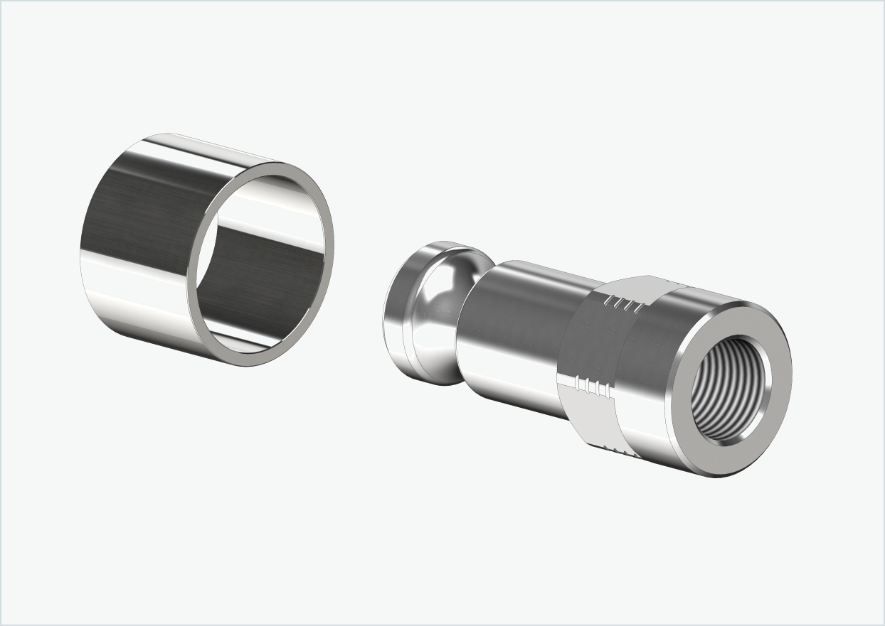Adaptador eje macizo - M12 x 1,00 | para remolques Croozer a partir de 2018