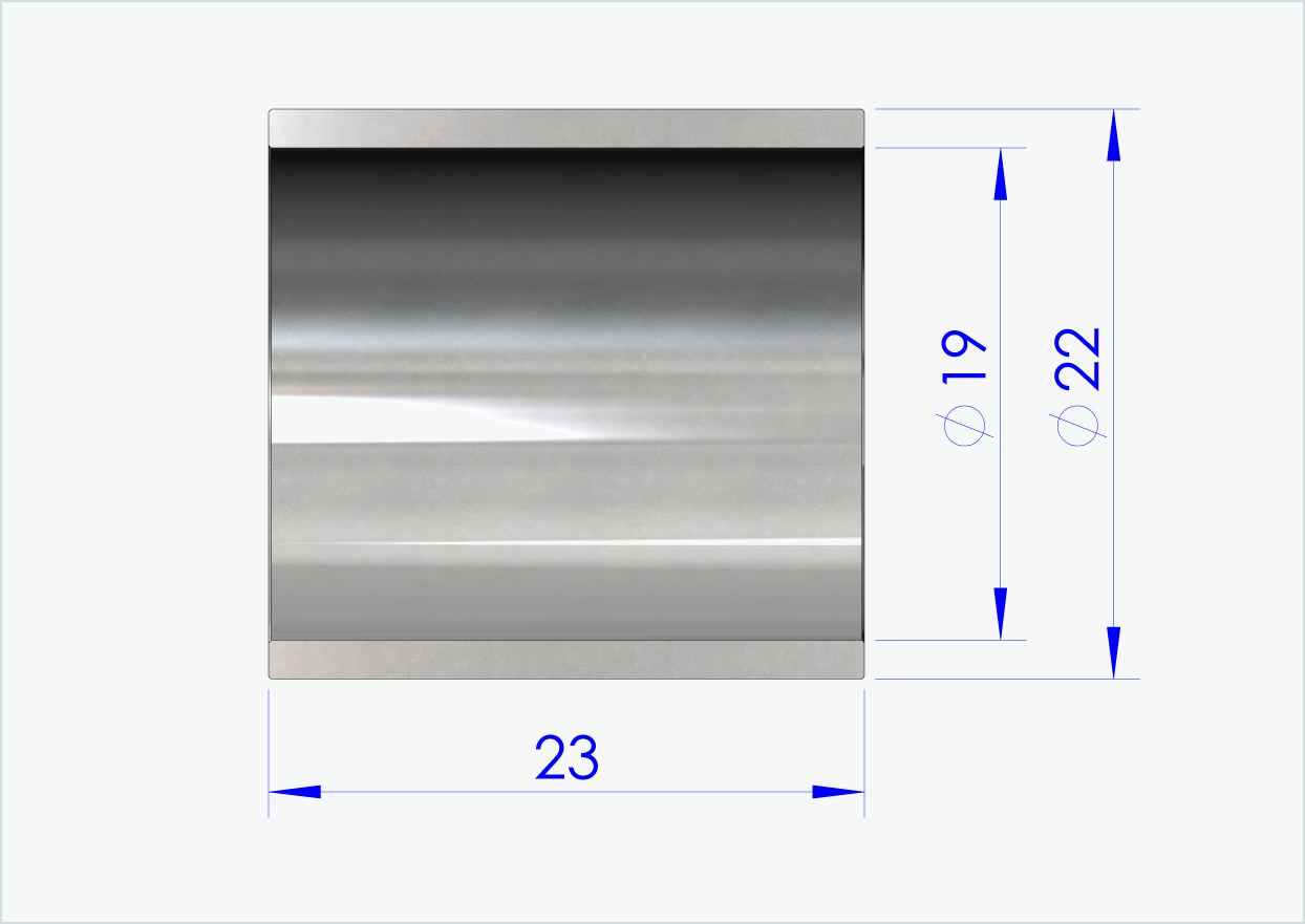 Casquillo de cierre 23mm