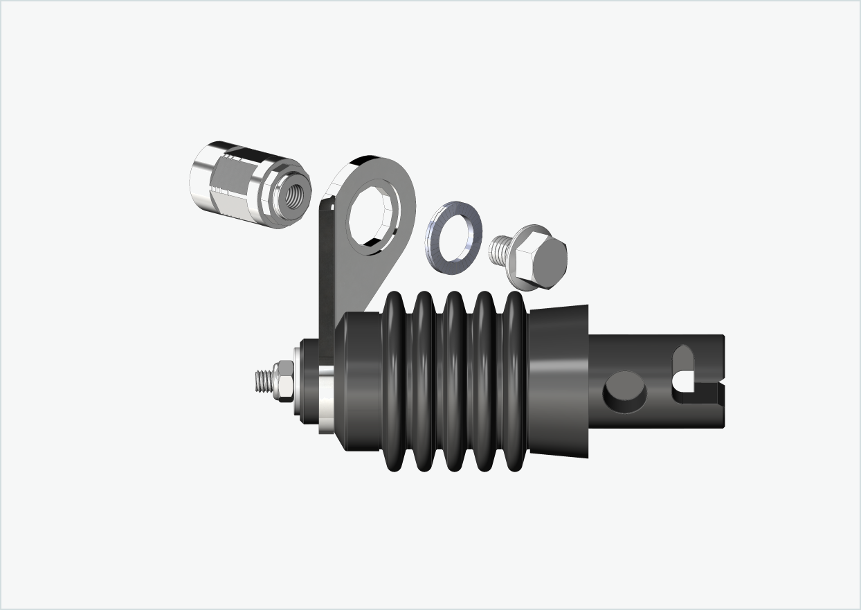Adaptador eje macizo - FG 9.5 - (3/8 x 26)