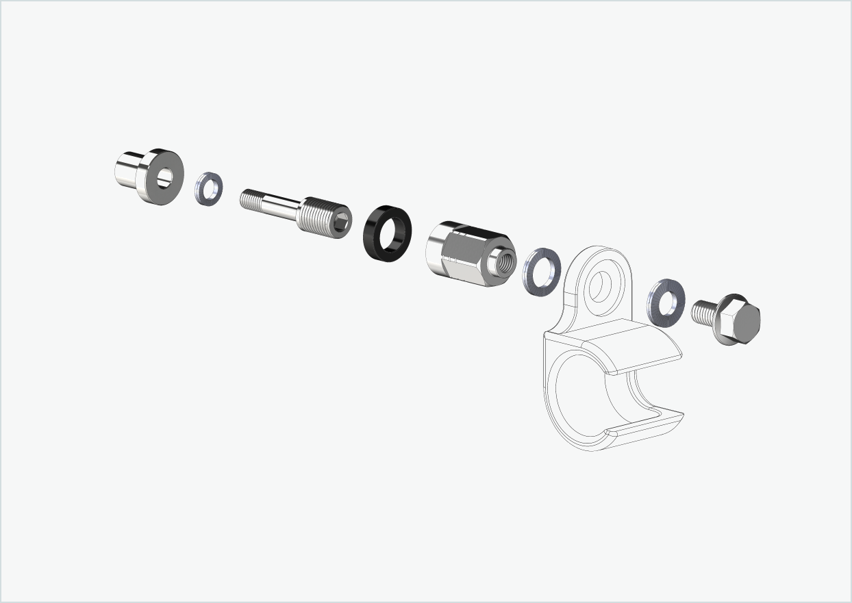 Adaptador Universal XL para buje Rohloff Speedhub 500-14 / A12 | apto para Thule, Qeridoo, Burley, Prophete, Hamax, Trixie y muchos otros