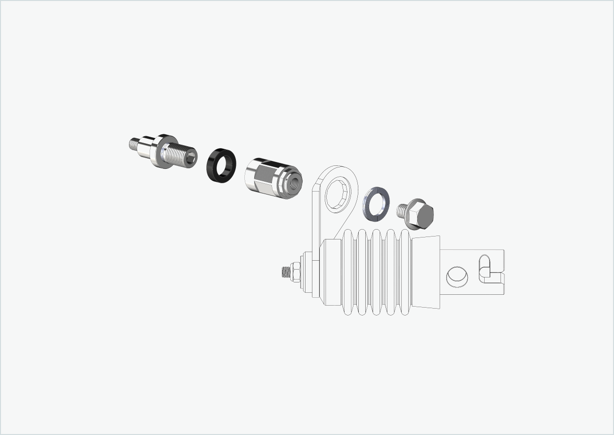 Adaptador XL para buje Rohloff Speedhub 500-14 / A12 | adecuado para embragues Weber tipo: E - EL - ES