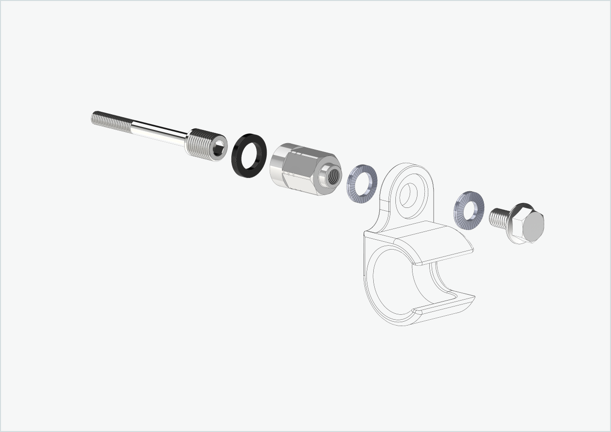 Adaptador universal para bujes de engranaje Enviolo hasta 2023 | apto para Thule, Qeridoo, Burley, Prophete, Hamax, Trixie y muchos otros