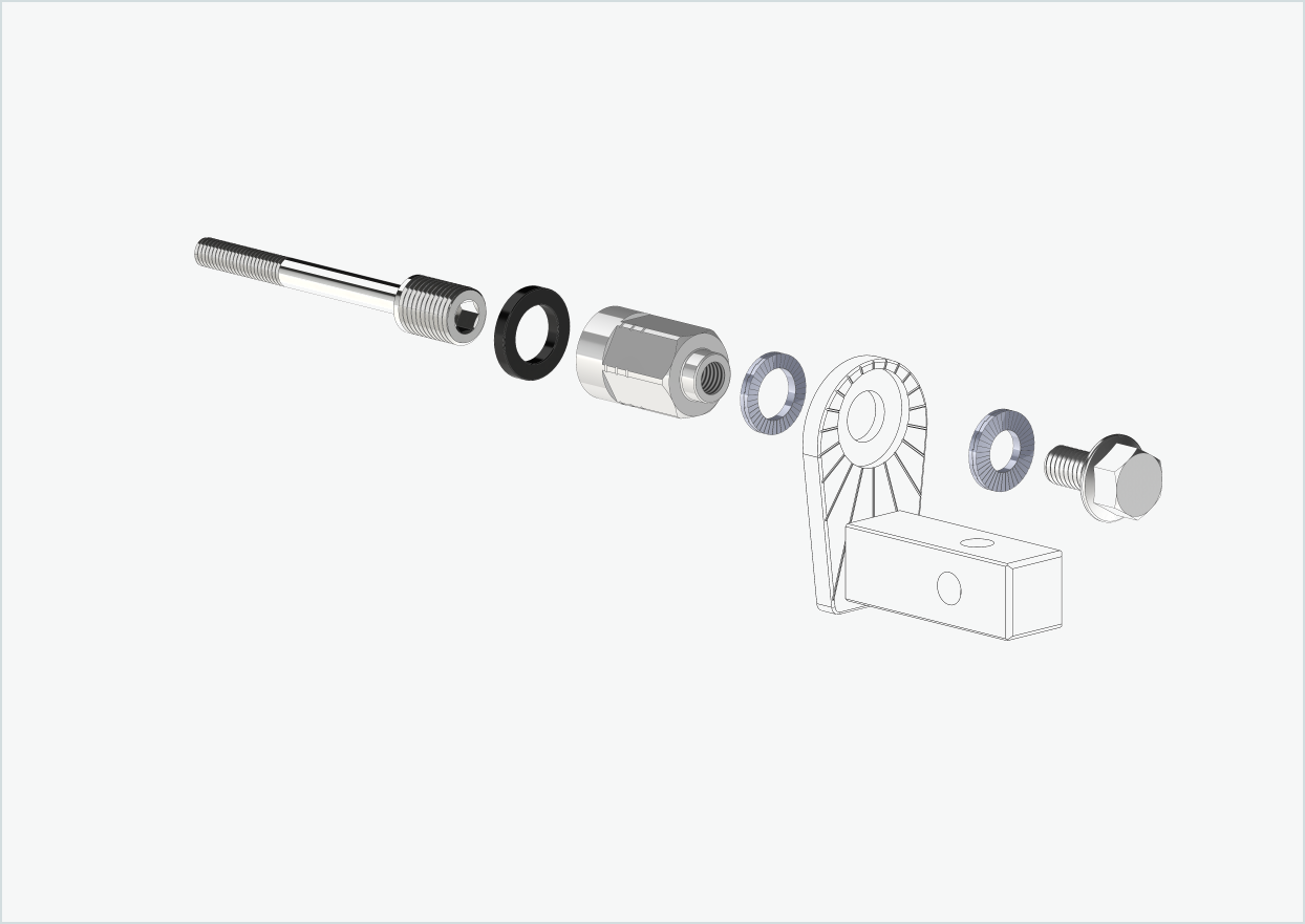 Adaptador universal para bujes de engranaje Enviolo hasta 2023 | apto para Thule, Qeridoo, Burley, Prophete, Hamax, Trixie y muchos otros