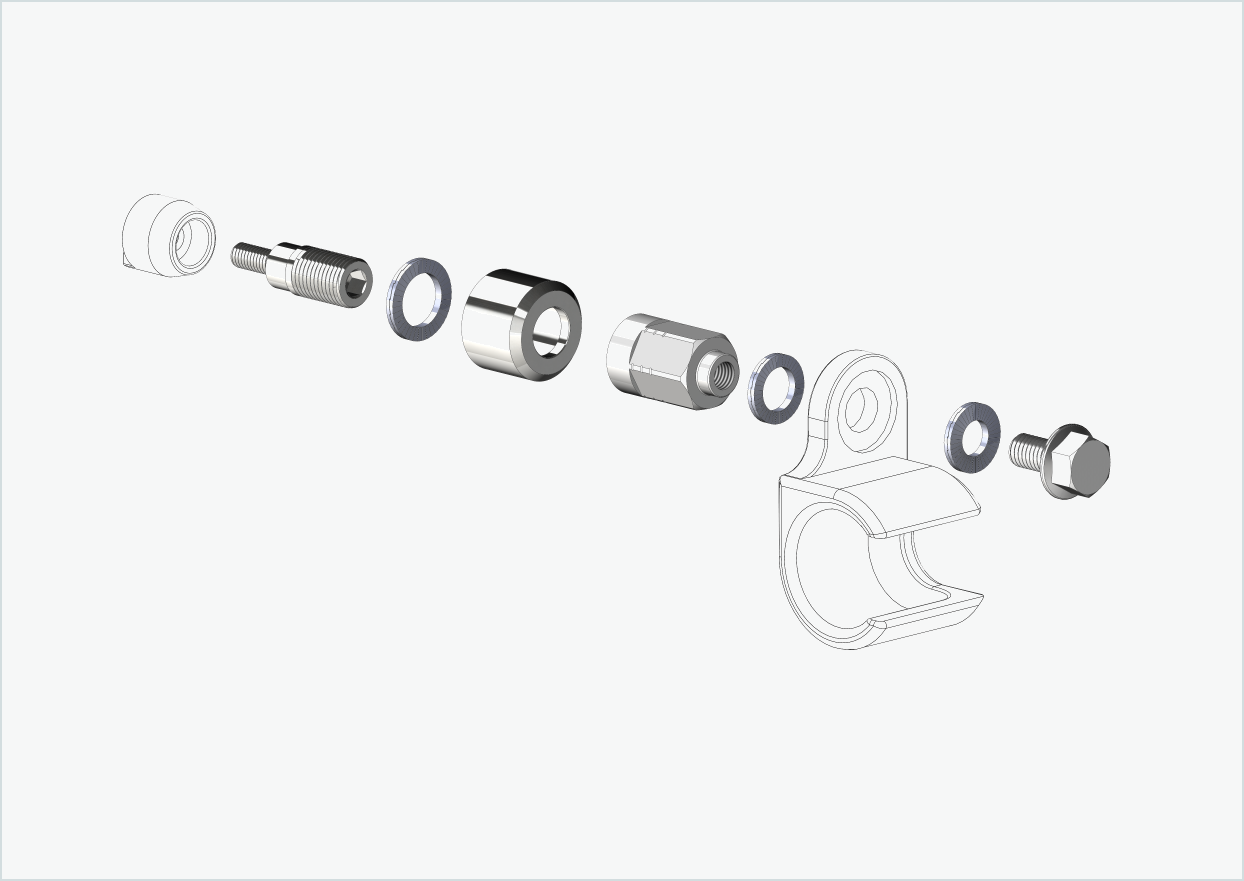 Adaptador universal para motor HYENA-HRN | apto para Thule, Qeridoo, Burley, Prophete, Hamax, Trixie y muchos más