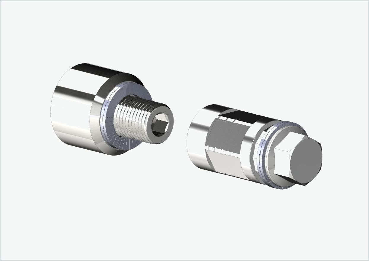 Adaptador poligonal para motor HYENA-HRN | adecuado para acoplamientos Weber tipo: E - EL - ES