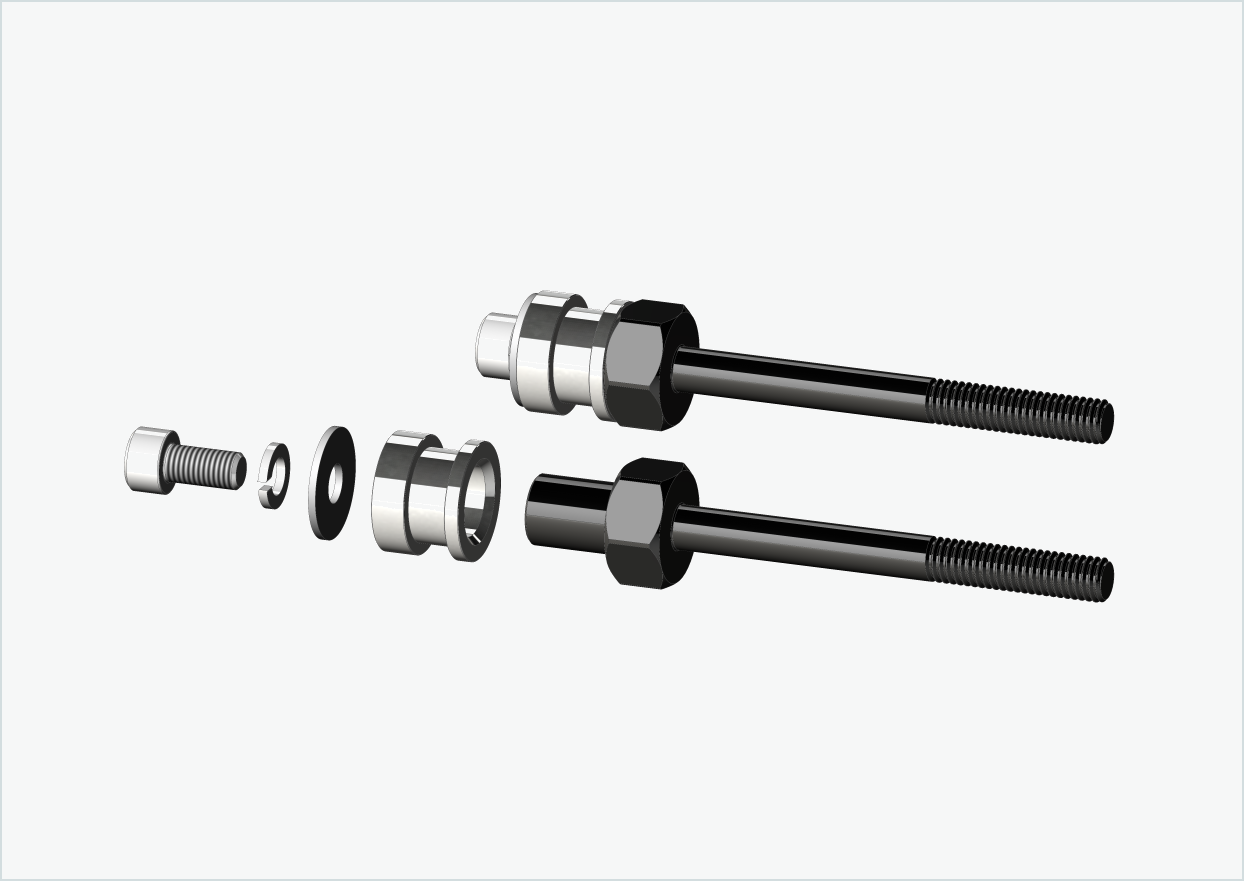 Juego de adaptadores de rosca BOB YAK / IBEX | para bujes de engranaje Enviolo hasta 2023