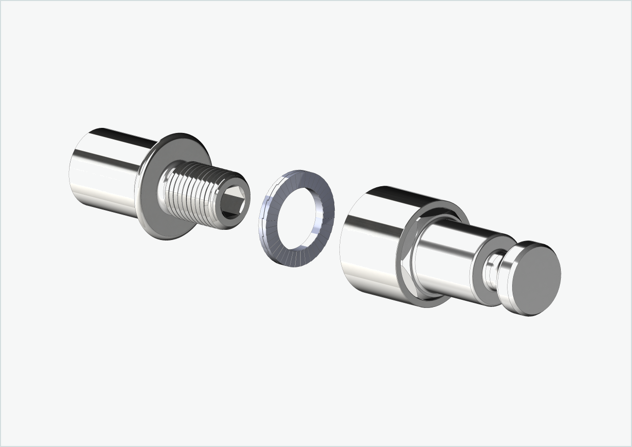 Vaquero 4 - Adaptador de rosca corto - M12 x 1,25 | Paquete con adaptador Croozer