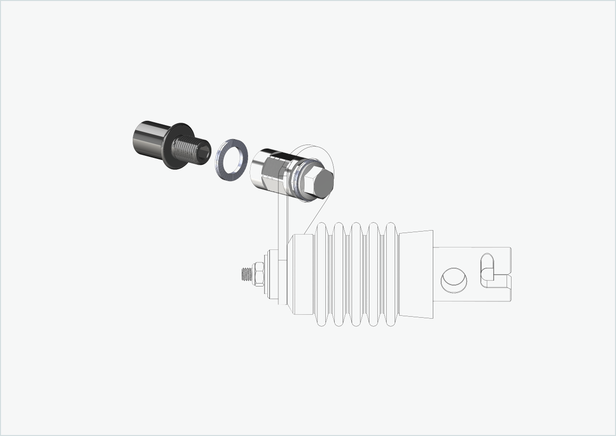 Vaquero 4 - Adaptador de rosca corto - M12 x 1,25 | Paquete con adaptador Weber