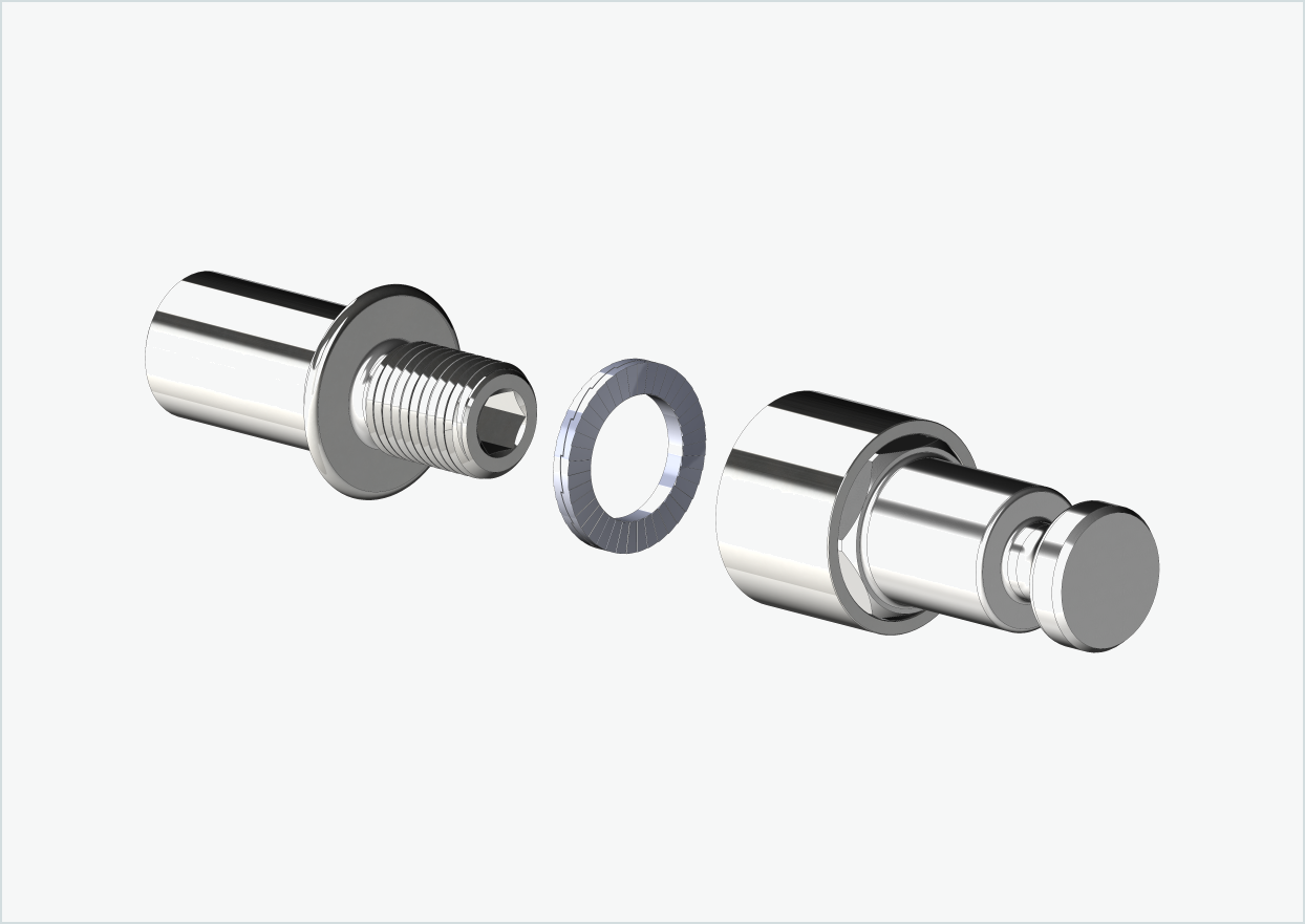 Vaquero 4 - Adaptador de rosca largo - M12 x 1,25 | Paquete con adaptador Croozer