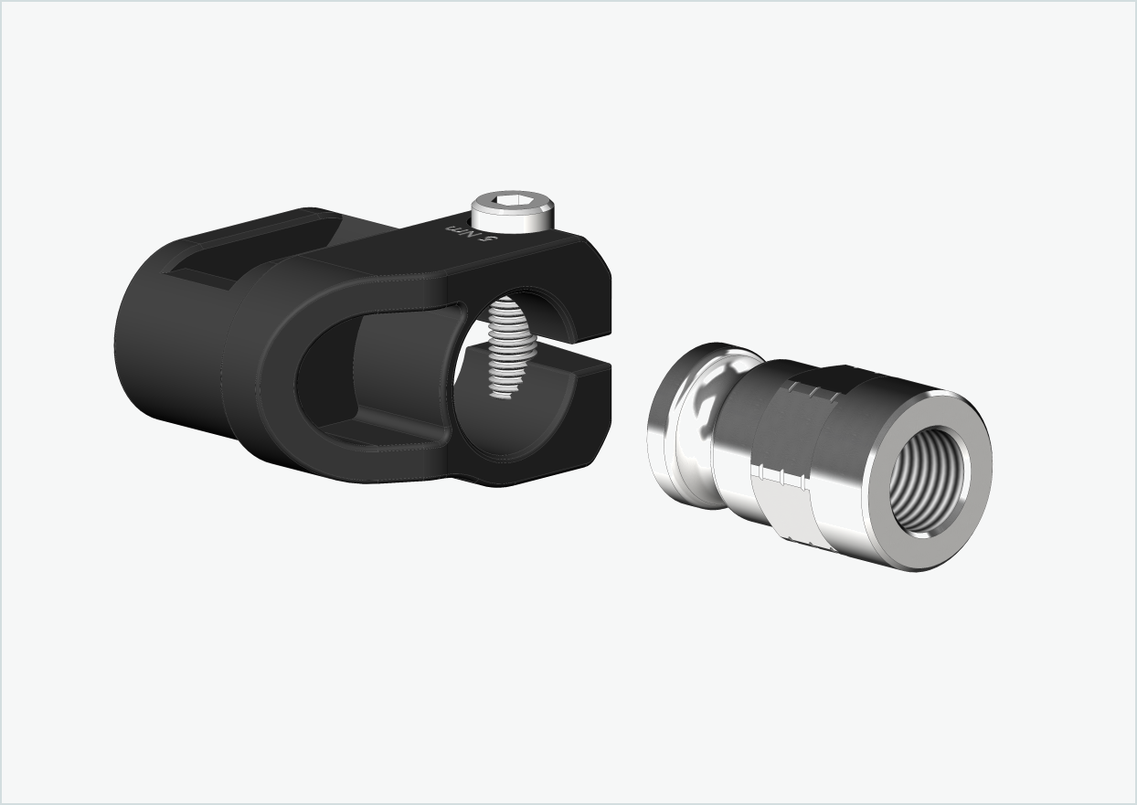 Adaptador eje macizo - M12 x 1,25 | para Leggero (BECCO)