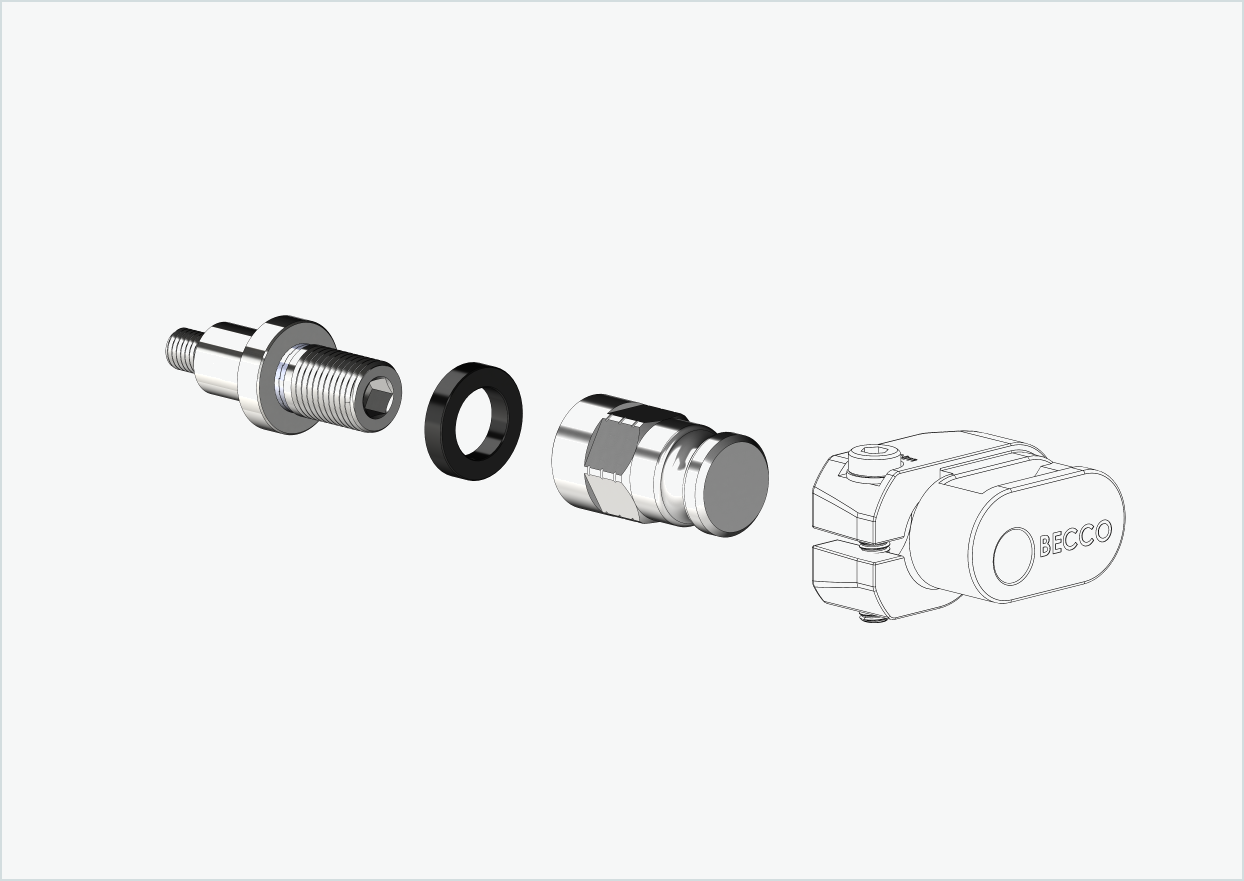 Adaptador XL para buje Rohloff Speedhub 500-14 / A12 | adecuado para Leggero con sistema BECCO
