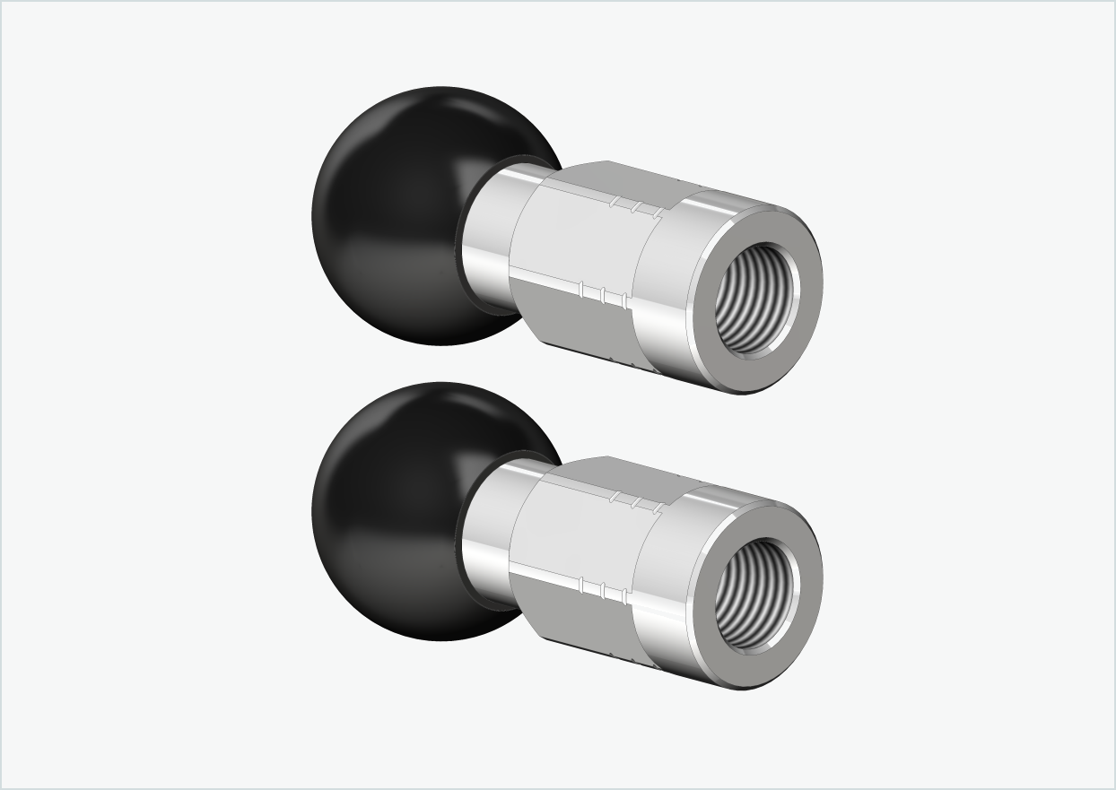 Juego de adaptadores para eje macizo - M12 x 1,25 | adecuado para Burley COHO XC