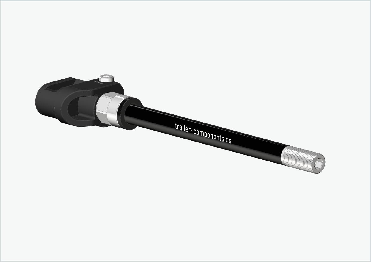 Eje pasante con adaptador / M12 x 1,75 | para remolques Leggero con sistema BECCO