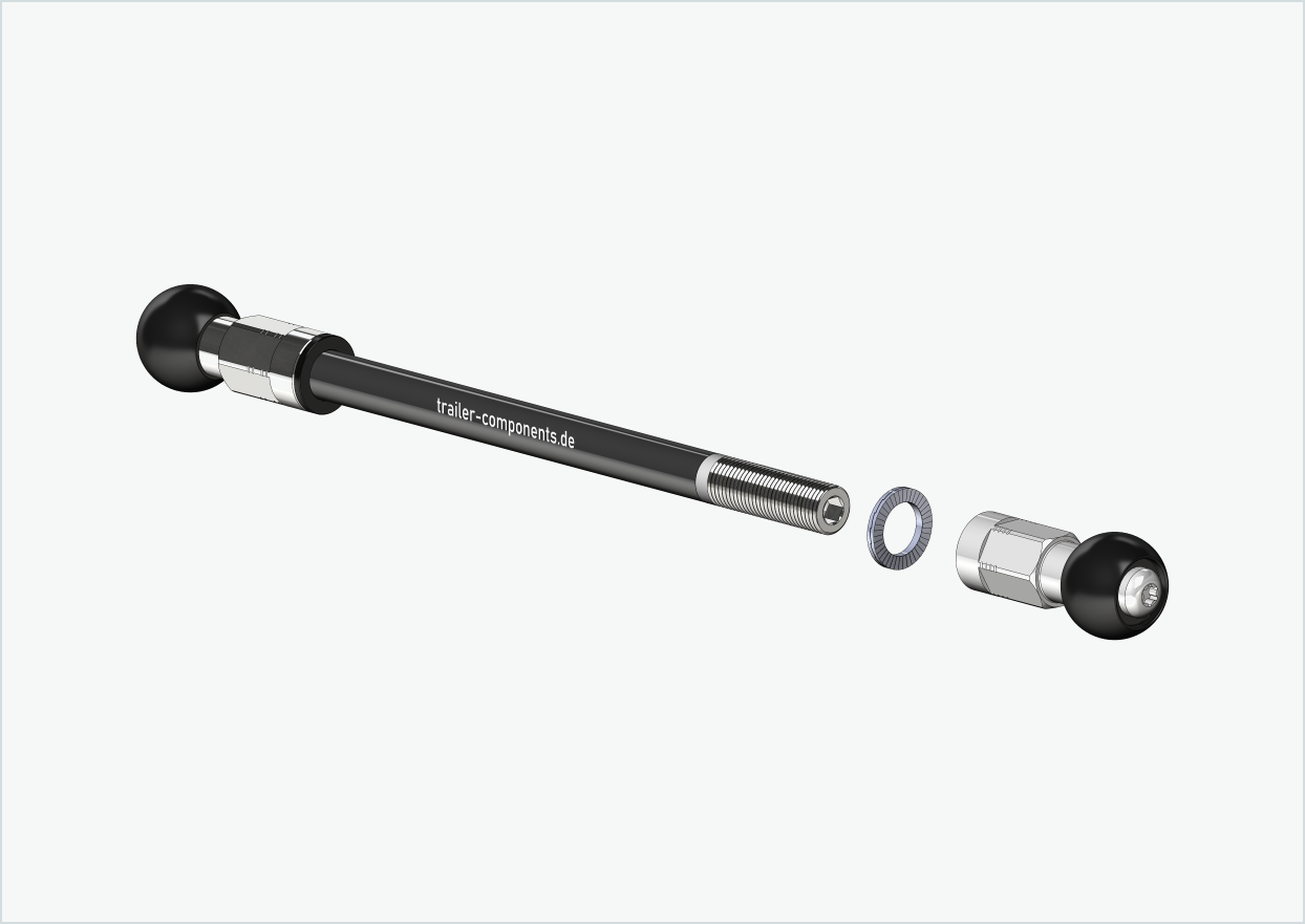 Eje pasante para Burley COHO XC / M12 x 1.00