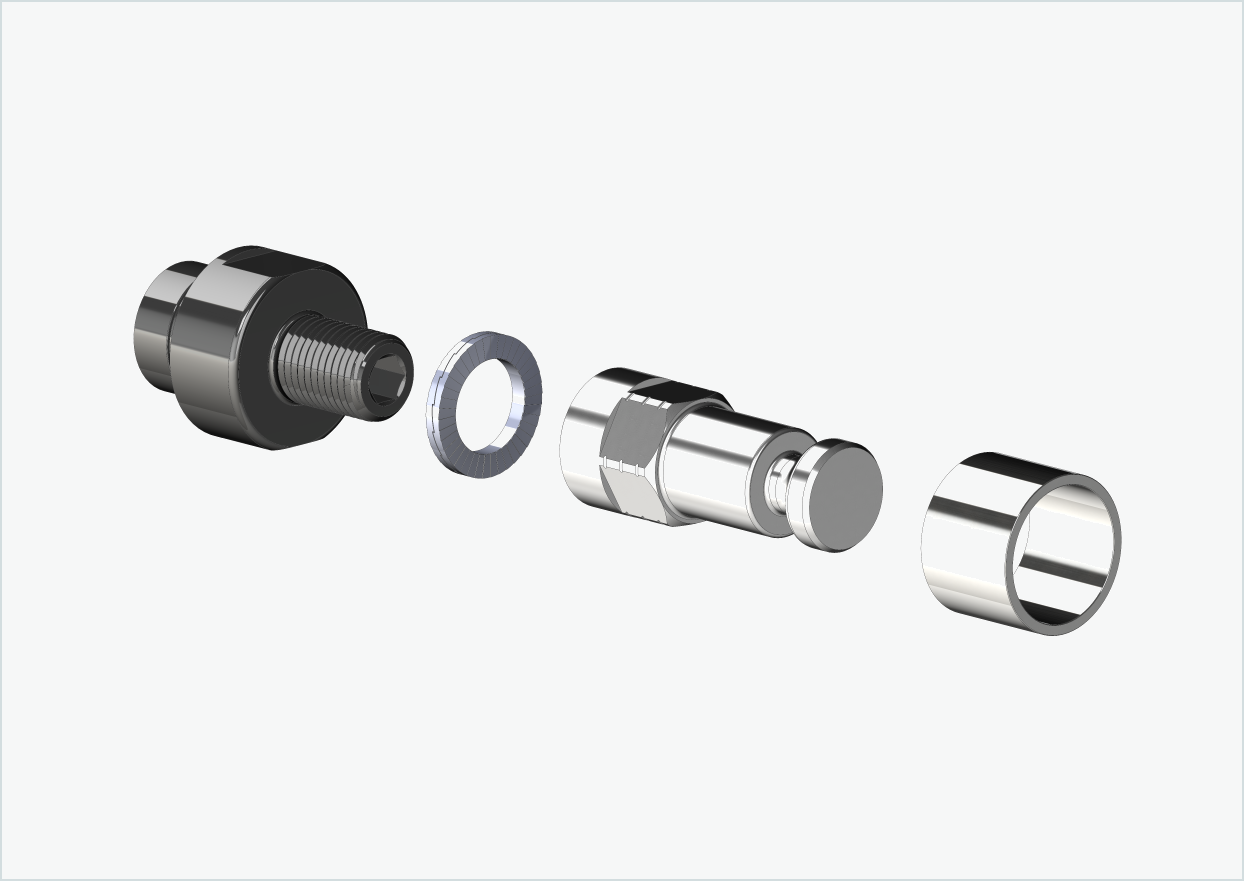 ORBEA Diem - Adaptador roscado - M12 x 1,25 | Paquete con adaptador Croozer