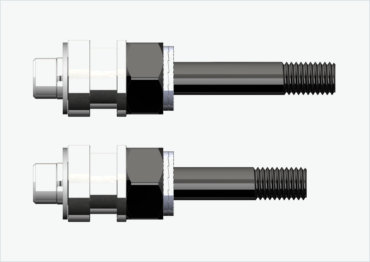 BOB YAK / IBEX juego de adaptadores de rosca (30mm/36mm) | para Rohloff Speedhub 500-14 / A12