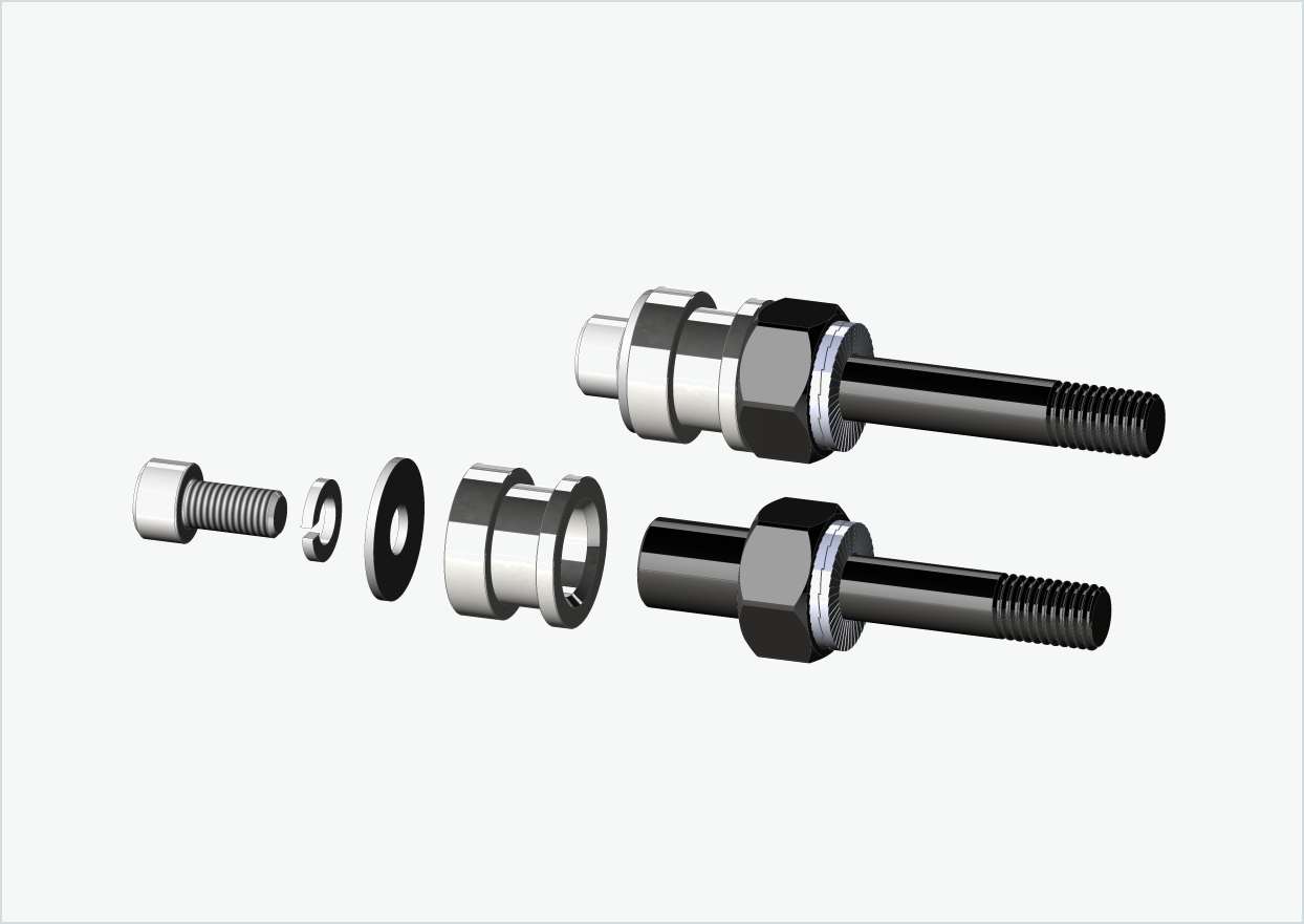 BOB YAK / IBEX juego de adaptadores de rosca (30mm/36mm) | para Rohloff Speedhub 500-14 / A12