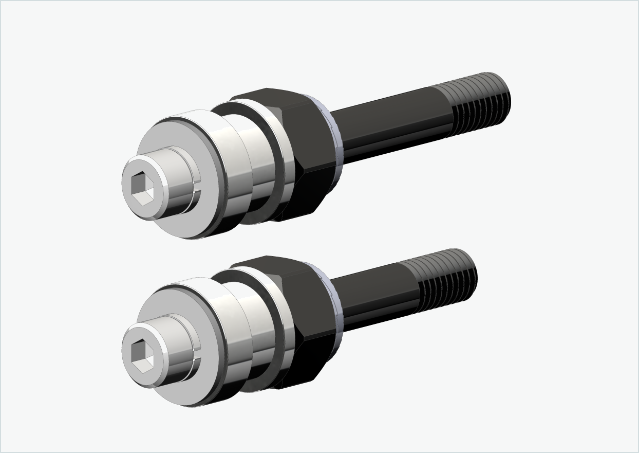 BOB YAK / IBEX juego de adaptadores de rosca (30mm/36mm) | para Rohloff Speedhub 500-14 / A12