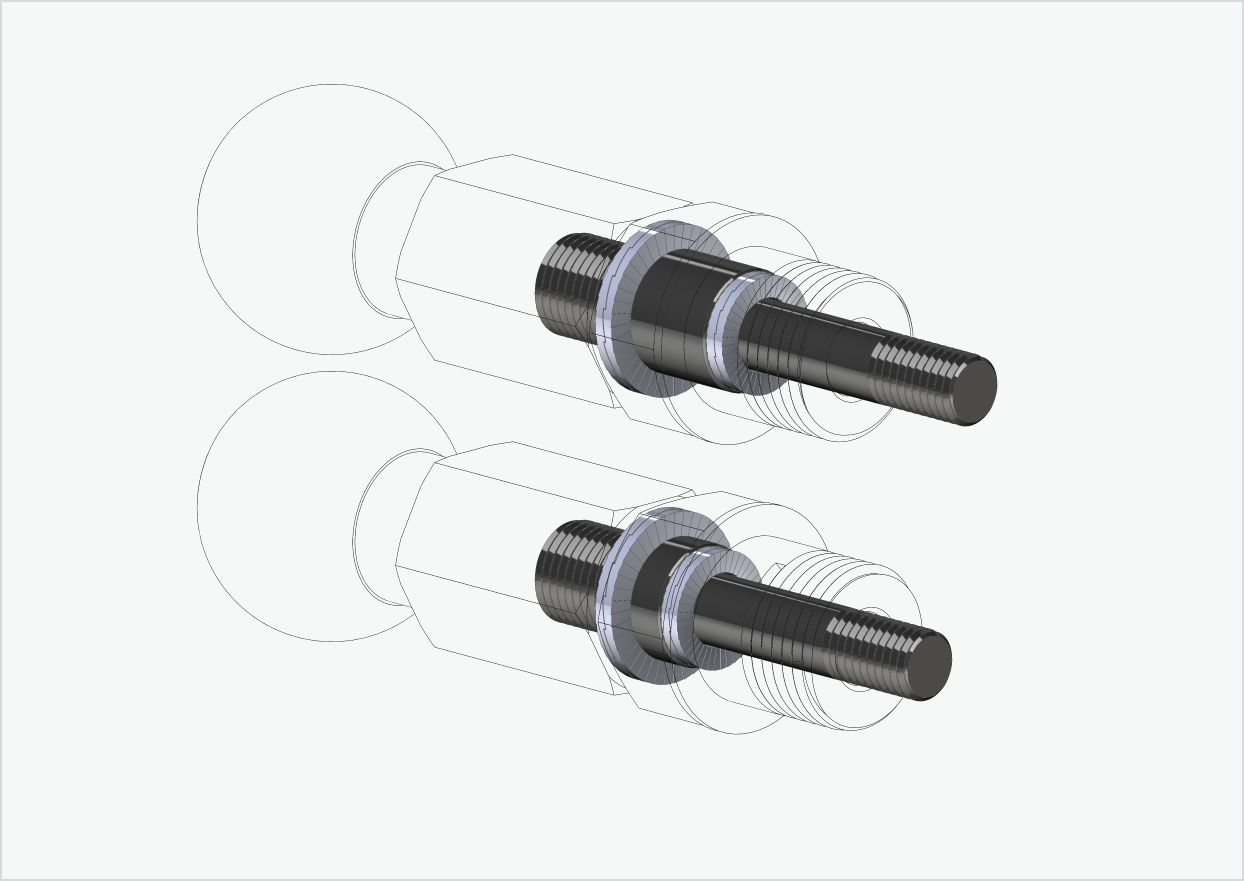 Juego de adaptadores de rosca Burley COHO XC | para HASE PINO con Rohloff Speedhub 500-14 / A12