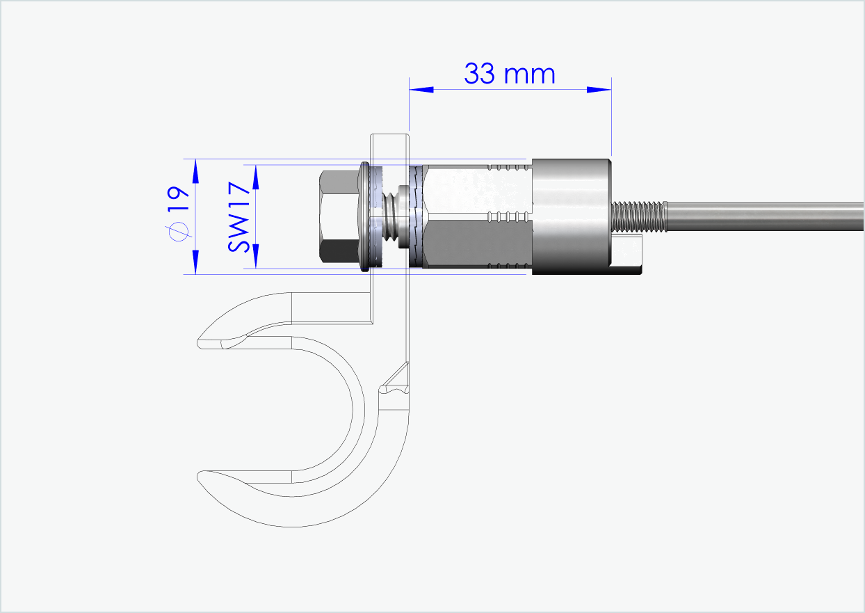 Eje de liberación rápida con adaptador universal | longitud de sujeción 143mm - 153mm