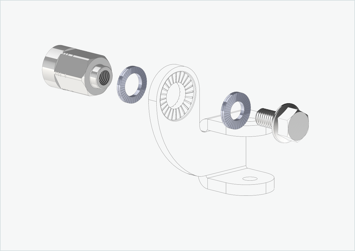 Adaptador eje macizo - FG 9.5 - (3/8 x 26)
