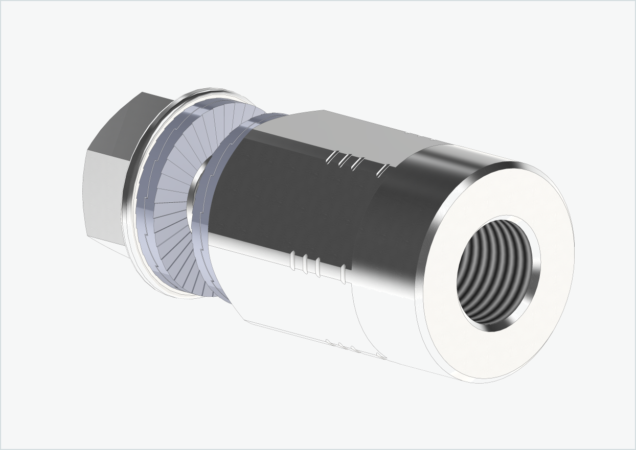 Adaptador eje macizo - M10 x 1,00