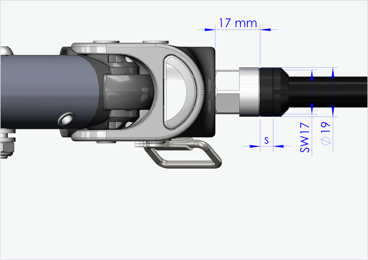 Eje pasante Syntace (X-12) con adaptador / M12 x 1,50 | para remolques Croozer a partir de 2018