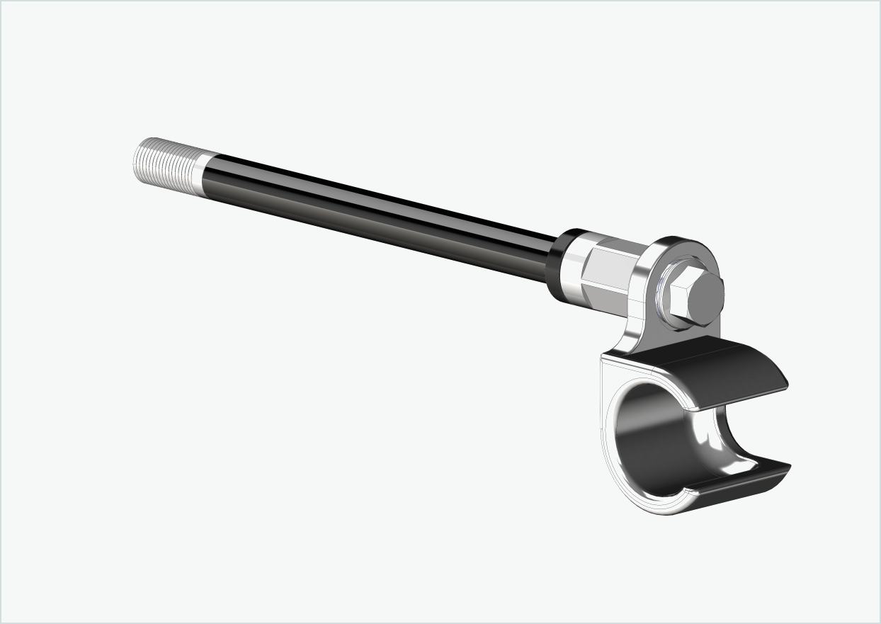 Eje pasante con adaptador Universal / M12 x 1,50