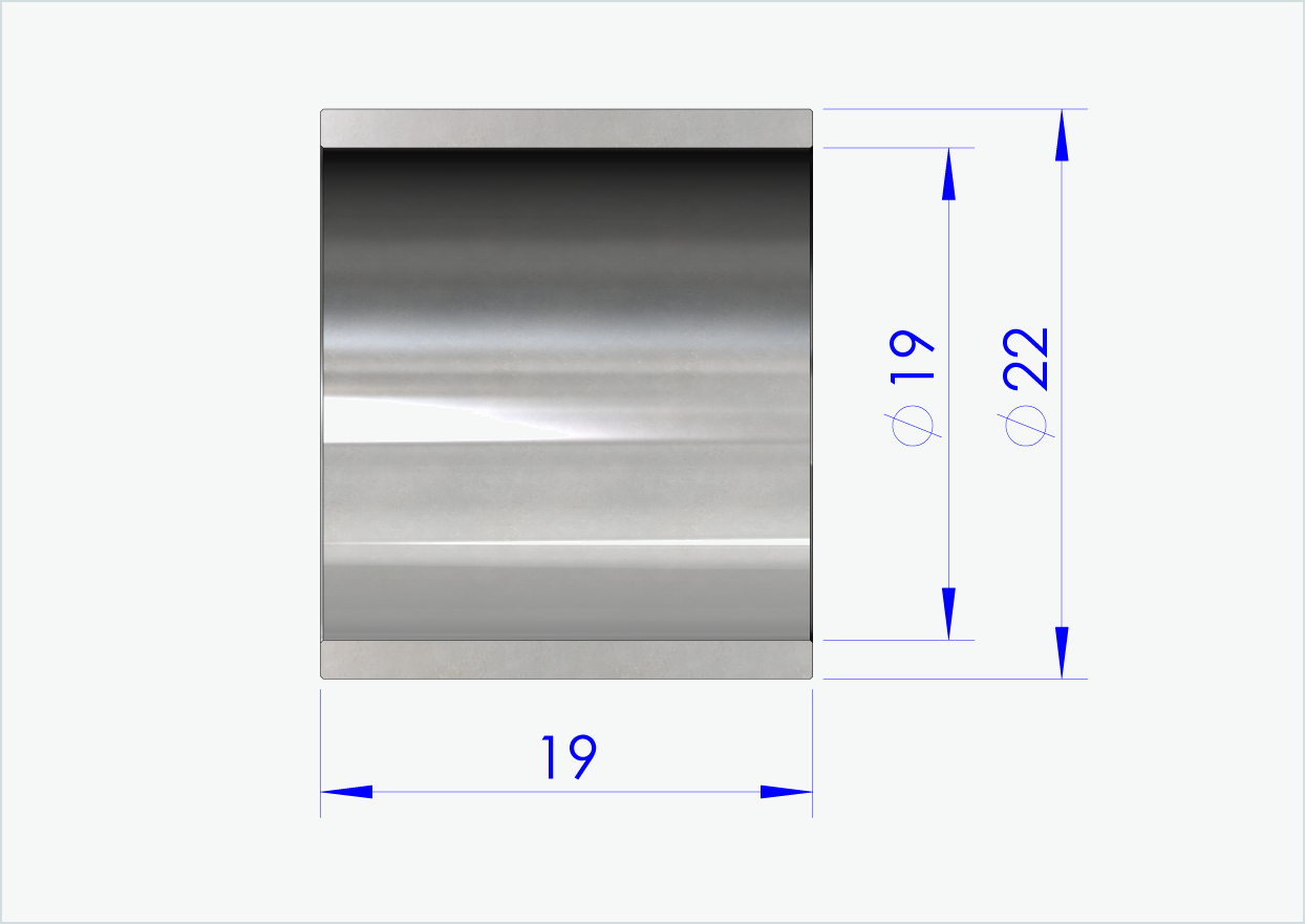 Casquillo de cierre 19mm