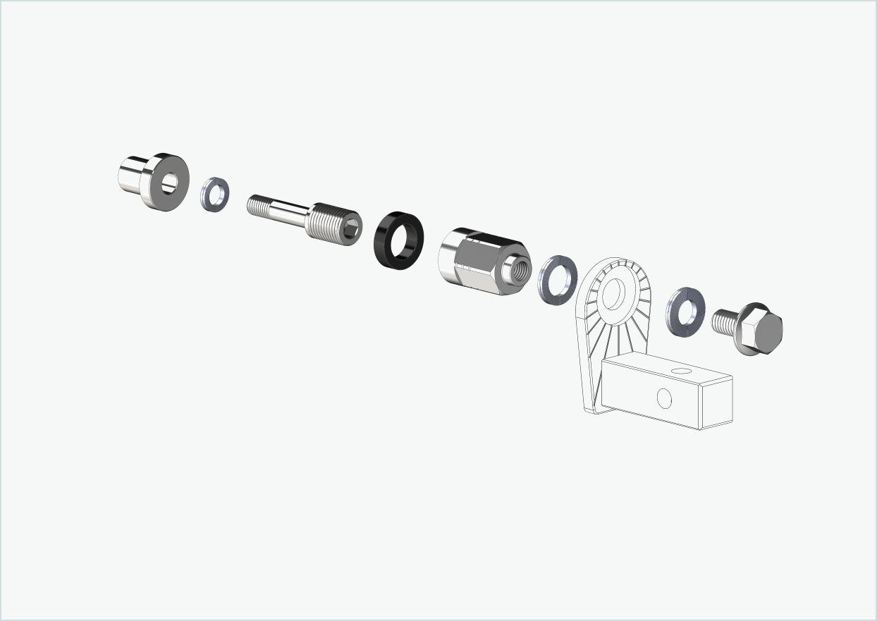 Adaptador Universal XL para buje Rohloff Speedhub 500-14 / A12 | apto para Thule, Qeridoo, Burley, Prophete, Hamax, Trixie y muchos otros