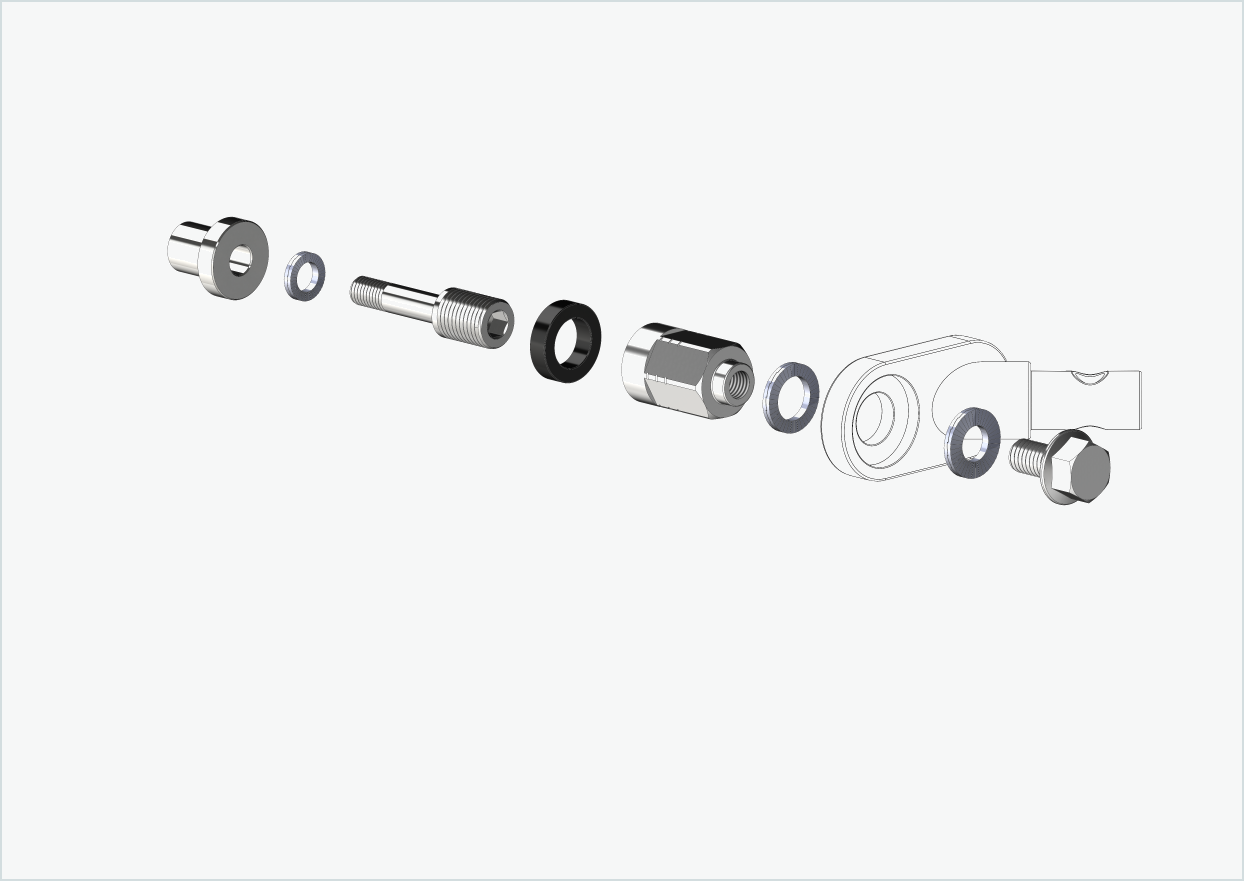 Adaptador Universal XL para buje Rohloff Speedhub 500-14 / A12 | apto para Thule, Qeridoo, Burley, Prophete, Hamax, Trixie y muchos otros
