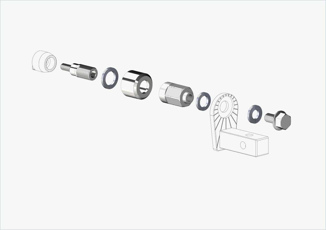 Adaptador universal para motor HYENA-HRN | apto para Thule, Qeridoo, Burley, Prophete, Hamax, Trixie y muchos más
