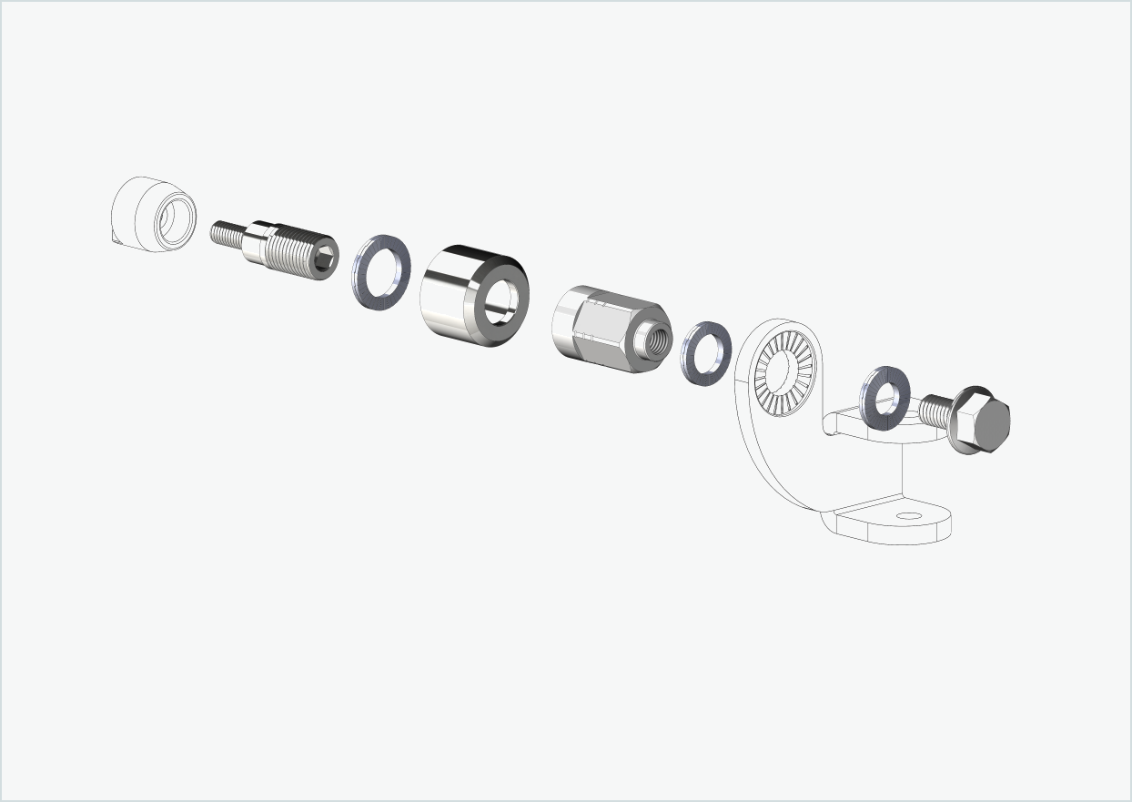 Adaptador universal para motor HYENA-HRN | apto para Thule, Qeridoo, Burley, Prophete, Hamax, Trixie y muchos más