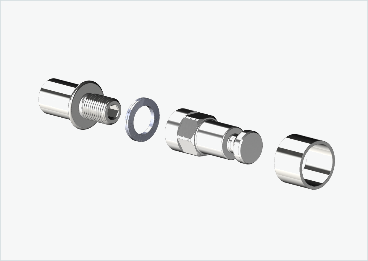 Vaquero 4 - Adaptador de rosca corto - M12 x 1,25 | Paquete con adaptador Croozer