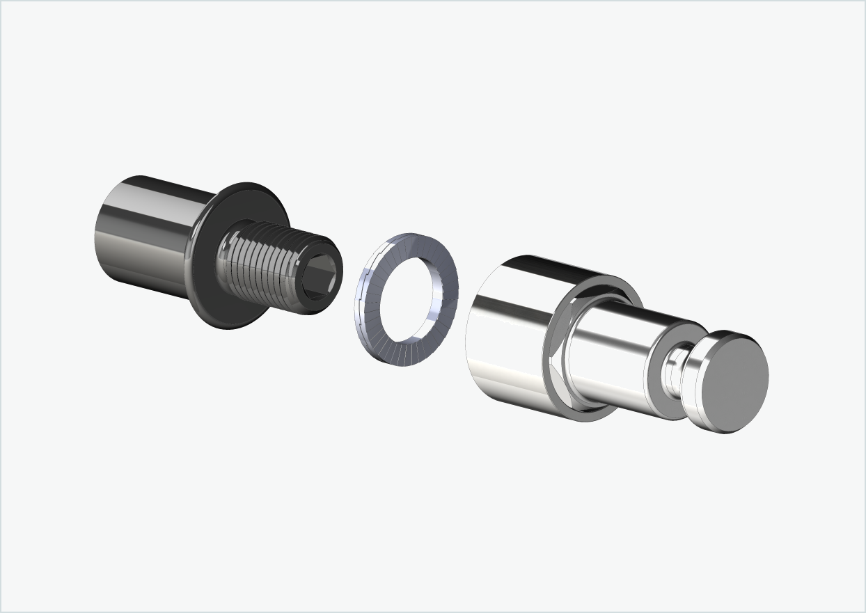 Vaquero 4 - Adaptador de rosca corto - M12 x 1,25 | Paquete con adaptador Croozer