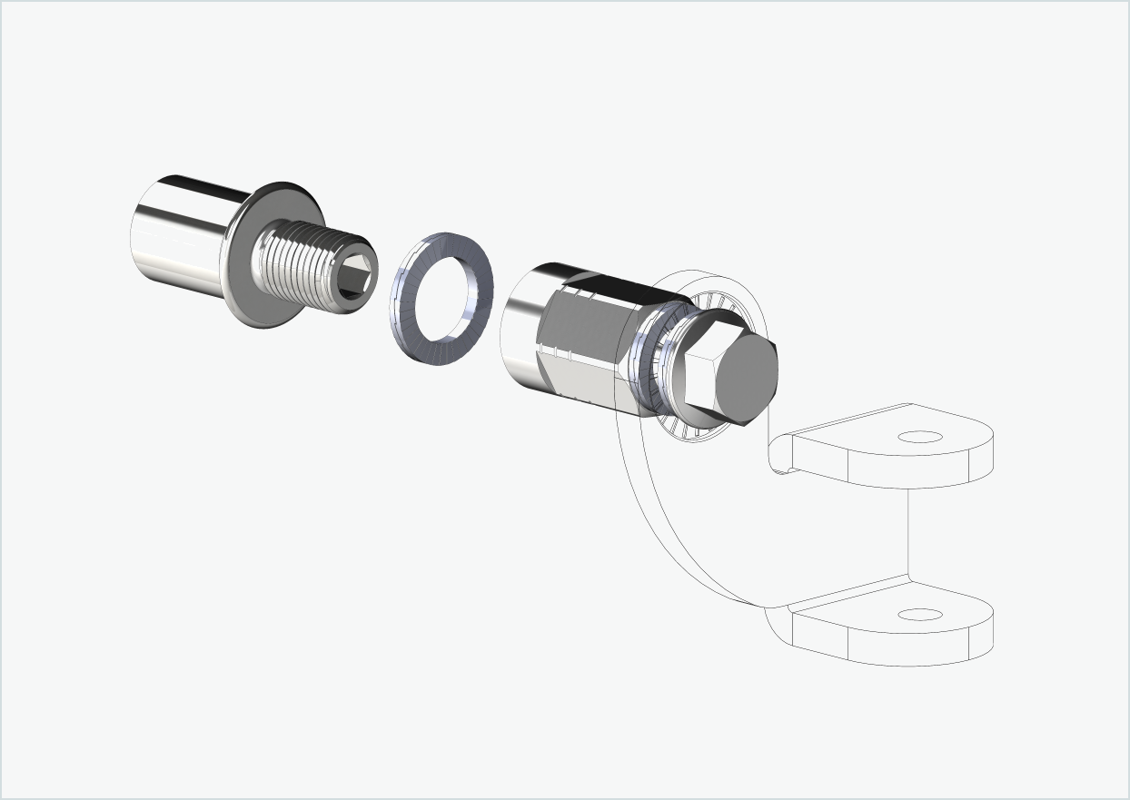 Vaquero 4 - Adaptador de rosca corto - M12 x 1,25 | Paquete con adaptador universal