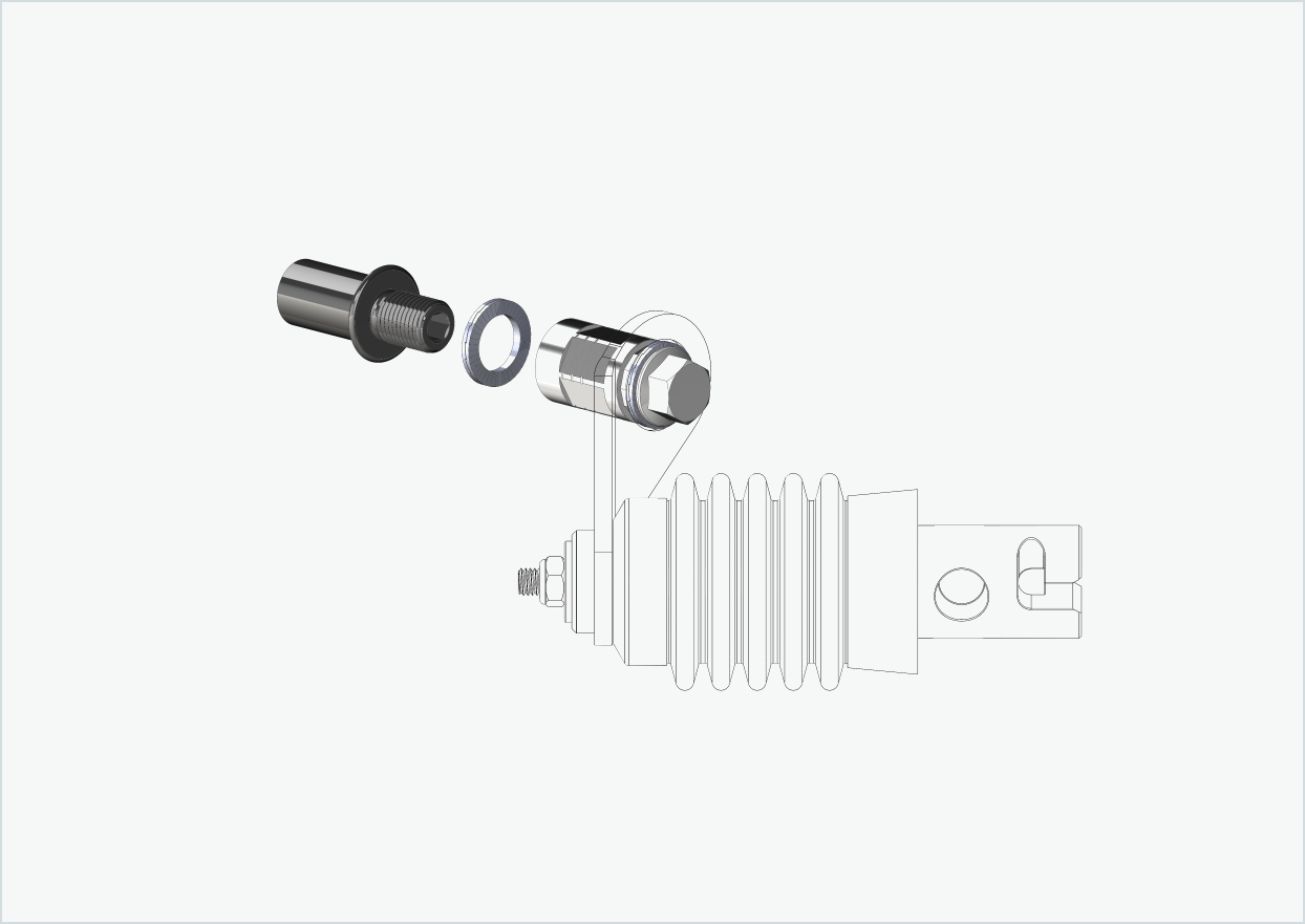 Vaquero 4 - Adaptador de rosca largo - M12 x 1,25 | Paquete con adaptador Weber