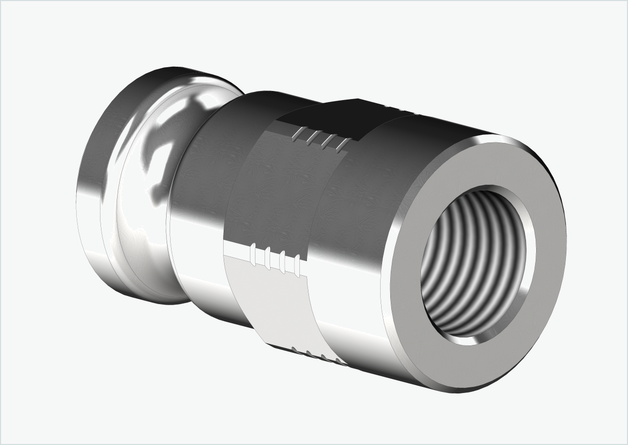 Adaptador eje macizo - M12 x 1,00 | para Leggero (BECCO)