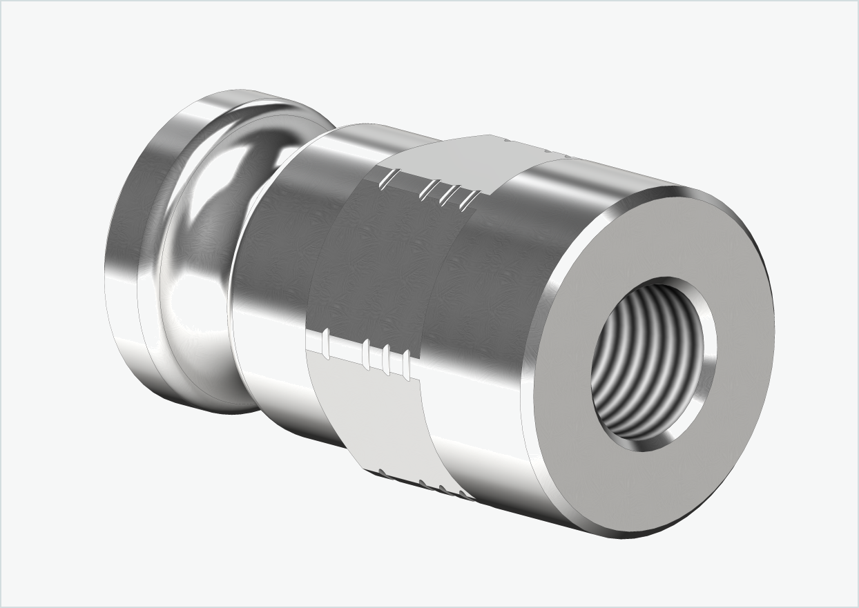 Adaptador eje macizo - FG 9.5 - (3/8 x 26) | para Leggero (BECCO)