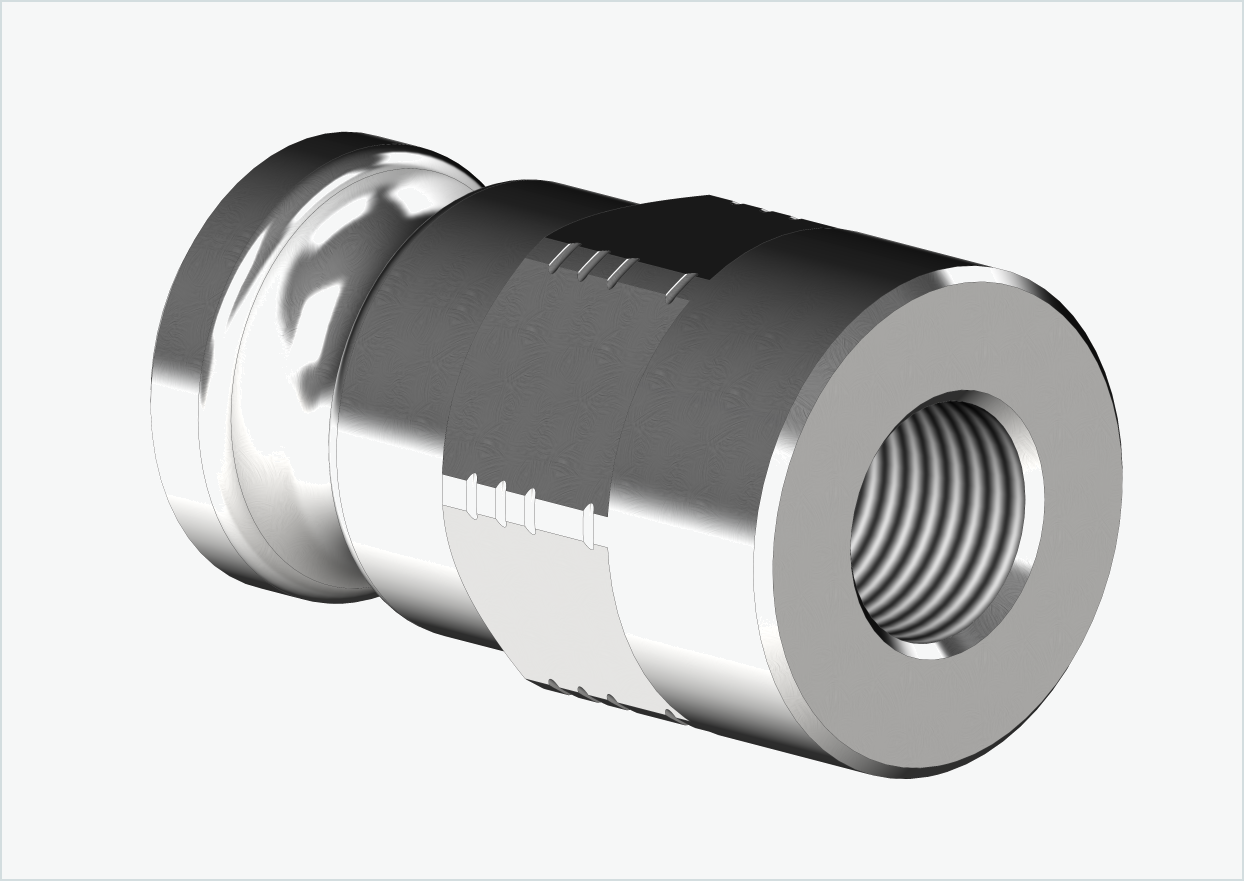 Adaptador eje macizo - M10 x 1,00 | para Leggero (BECCO)