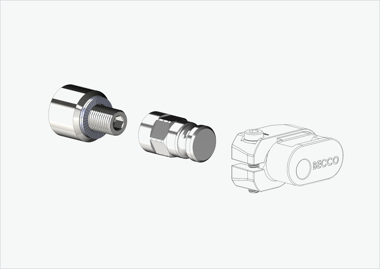 Adaptador para motor HYENA-HRN | adecuado para Leggero con sistema BECCO