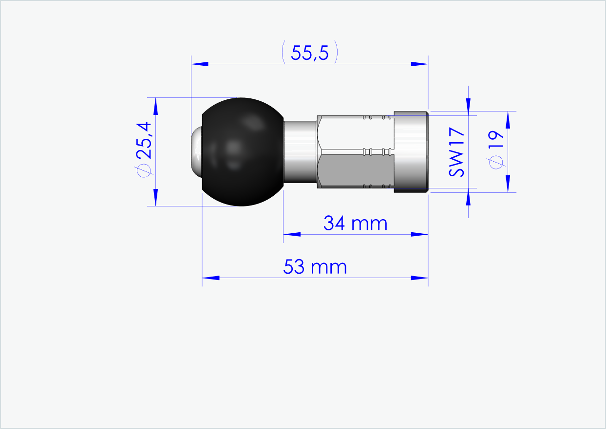 Juego de adaptadores de eje macizo - FG 9.5 - (3/8 x 26) | adecuado para Burley COHO XC