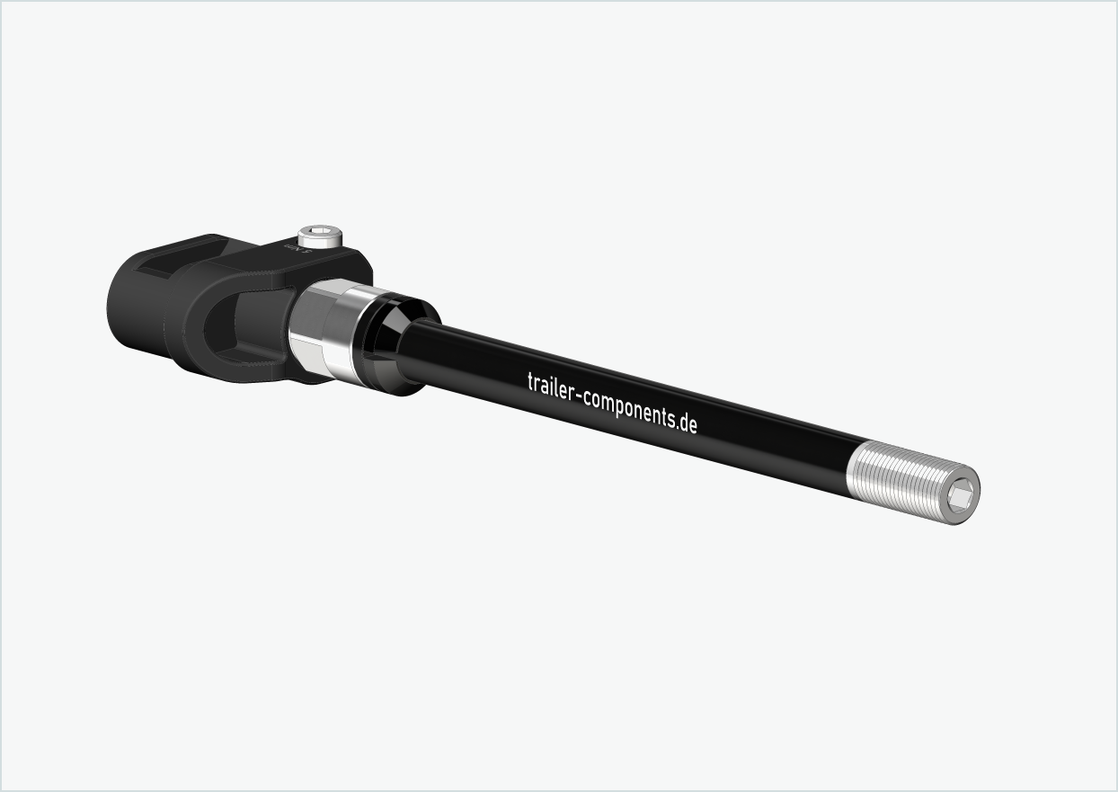 Eje pasante Syntace (X-12) con adaptador / M12 x 1,50 | para remolques Leggero con sistema BECCO