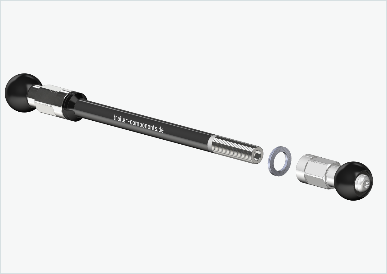 Eje pasante Syntace (X-12) para Burley COHO XC / M12 x 1.00