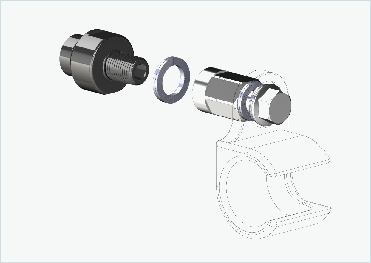 Adaptador roscado - M12 x 1,25 | compatible con ORBEA Diem 10 y 20