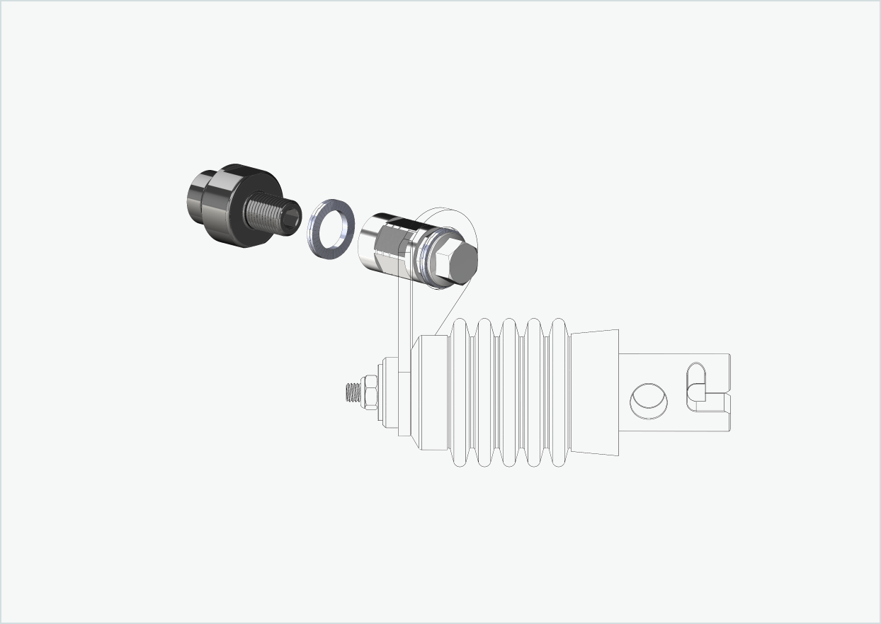 Adaptador roscado - M12 x 1,25 | compatible con ORBEA Diem 10 y 20